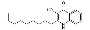 3-hydroxy-2-nonyl-1H-quinolin-4-one结构式