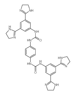 Urea,1,1'-p-phenylenebis[3-(3,5-di-2-imidazolin-2-ylphenyl)- (7CI,8CI) Structure