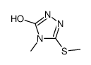 4-methyl-3-methylsulfanyl-1H-1,2,4-triazol-5-one Structure