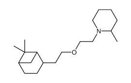 1-[2-[2-(6,6-dimethyl-4-bicyclo[3.1.1]heptanyl)ethoxy]ethyl]-2-methylpiperidine结构式