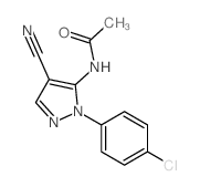 Acetamide,N-[1-(4-chlorophenyl)-4-cyano-1H-pyrazol-5-yl]- structure