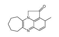 3-methyl-8,9,10,11-tetrahydro-3H,7H-cyclohepta[4,5]pyrrolo[1,2,3-de]quinoxalin-2-one结构式