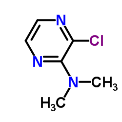3-Chloro-N,N-dimethyl-2-pyrazinamine Structure