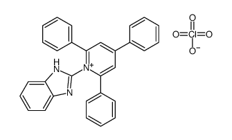 2-(2,4,6-triphenylpyridin-1-ium-1-yl)-1H-benzimidazole,perchlorate Structure