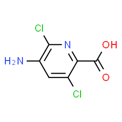 2-Pyridinecarboxylicacid,5-amino-3,6-dichloro-(9CI)结构式