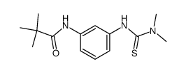 1,1-dimethyl-3-[m-(2,2-dimethylpropionamido)phenyl]thiourea结构式