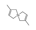 2,7-二甲基-5-硅杂螺[4.4]壬-2,7-二烯结构式