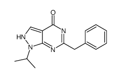 6-benzyl-1-propan-2-yl-2H-pyrazolo[3,4-d]pyrimidin-4-one结构式