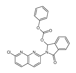 2-(7-chloro-[1,8]naphthyridin-2-yl)-3-phenoxycarbonyloxy-2,3-dihydro-isoindol-1-one Structure