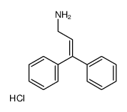 3,3-diphenylprop-2-enylazanium,chloride结构式