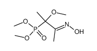 (2-hydroxyimino-1-methoxy-1-methyl-propyl)-phosphonic acid dimethyl ester Structure