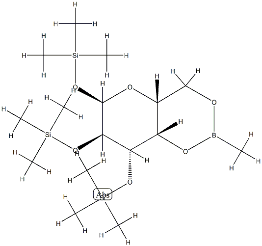4-O,6-O-Methylboranediyl-1-O,2-O,3-O-tris(trimethylsilyl)-α-D-galactopyranose picture