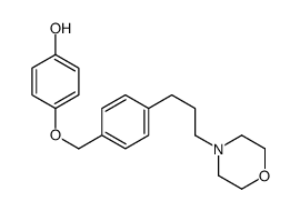 4-[[4-(3-morpholin-4-ylpropyl)phenyl]methoxy]phenol Structure