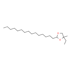 4-Ethyl-4-methyl-2-pentadecyl-1,3-dioxolane结构式