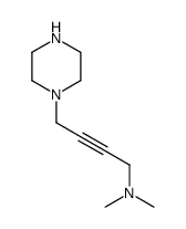 2-Butyn-1-amine,N,N-dimethyl-4-(1-piperazinyl)-(9CI)结构式