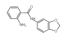 Benzamide, 2-amino-N-1,3-benzodioxol-5-yl- (9CI) structure
