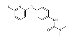 3-[4-(6-iodopyridin-2-yl)oxyphenyl]-1,1-dimethylurea Structure