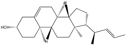 (3β,22E)-Chola-5,22-dien-3-ol结构式