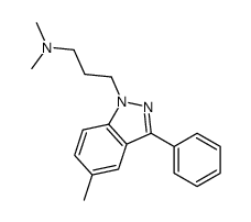 1-(3-(dimethylamino)propyl)-5-methyl-3- phenyl-1H-indazole Structure