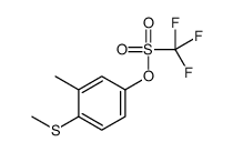 (3-methyl-4-methylsulfanylphenyl) trifluoromethanesulfonate Structure