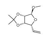 methyl 5,6-dideoxy-2,3-O-isopropylidene-α-D-lyxo-hex-5-enofuranoside Structure