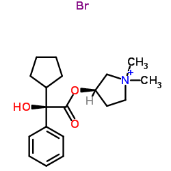 threo-Glycopyrronium bromide structure