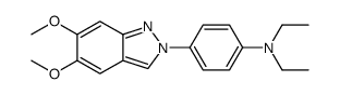 4-(5,6-dimethoxyindazol-2-yl)-N,N-diethylaniline Structure