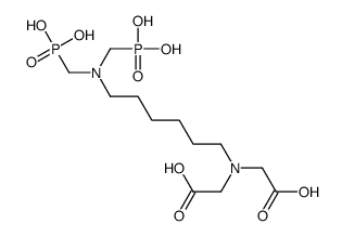 2-[6-[bis(phosphonomethyl)amino]hexyl-(carboxymethyl)amino]acetic acid Structure