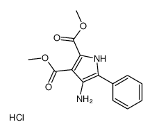 dimethyl 4-amino-5-phenyl-1H-pyrrole-2,3-dicarboxylate,hydrochloride Structure
