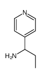 1-(4-吡啶基)-1-丙胺结构式