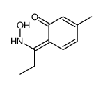 6-[1-(hydroxyamino)propylidene]-3-methylcyclohexa-2,4-dien-1-one结构式