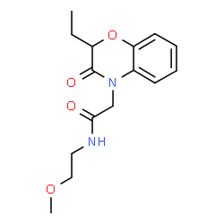 4H-1,4-Benzoxazine-4-acetamide,2-ethyl-2,3-dihydro-N-(2-methoxyethyl)-3-oxo-(9CI)结构式