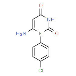 6-AMINO-1-(4-CHLORO-PHENYL)-1H-PYRIMIDINE-2,4-DIONE Structure