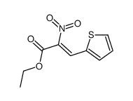 ethyl 2-nitro-3-thiophen-2-ylprop-2-enoate Structure