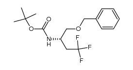 (2S)-1-benzyloxy-2-(tert-butoxycarbonyl)amino-4,4,4-trifluorobutane Structure