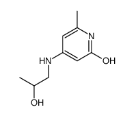 4-(2-hydroxypropylamino)-6-methyl-1H-pyridin-2-one结构式