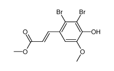 (E)-3-(2,3-Dibromo-4-hydroxy-5-methoxy-phenyl)-acrylic acid methyl ester Structure