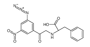 (2S)-2-[[2-(3-azido-5-nitrophenyl)-2-oxoethyl]amino]-3-phenylpropanoic acid Structure