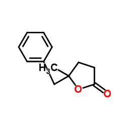 5-BENZYL-5-METHYLTETRAHYDROFURAN-2-ONE Structure