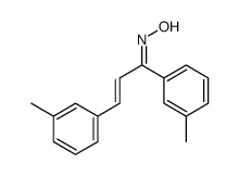 N-[1,3-bis(3-methylphenyl)prop-2-enylidene]hydroxylamine Structure