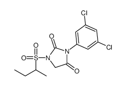 1-butan-2-ylsulfonyl-3-(3,5-dichlorophenyl)imidazolidine-2,4-dione Structure