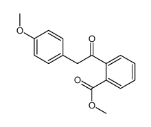 methyl 2-[2-(4-methoxyphenyl)acetyl]benzoate结构式