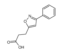 3-(3-phenyl-1,2-oxazol-5-yl)propanoic acid结构式