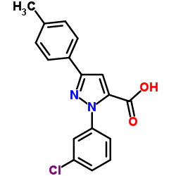 1-(3-CHLOROPHENYL)-3-P-TOLYL-1H-PYRAZOLE-5-CARBOXYLIC ACID picture