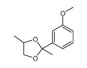 2-(3-methoxyphenyl)-2,4-dimethyl-1,3-dioxolane Structure