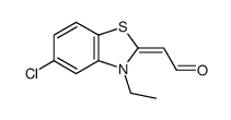 Acetaldehyde, (5-chloro-3-ethyl-2(3H)-benzothiazolylidene)- (9CI) Structure
