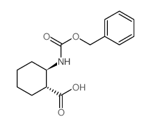 trans-2-Benzyloxycarbonylamino-cyclohexanecarboxylic acid Structure
