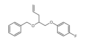 4-benzyloxy-5-(4-fluorophenoxy)-1-pentene结构式