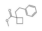 methyl 1-(2-phenylethyl)cyclobutane-1-carboxylate Structure