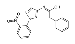 N-[1-(2-nitrophenyl)pyrazol-4-yl]-2-phenylacetamide结构式